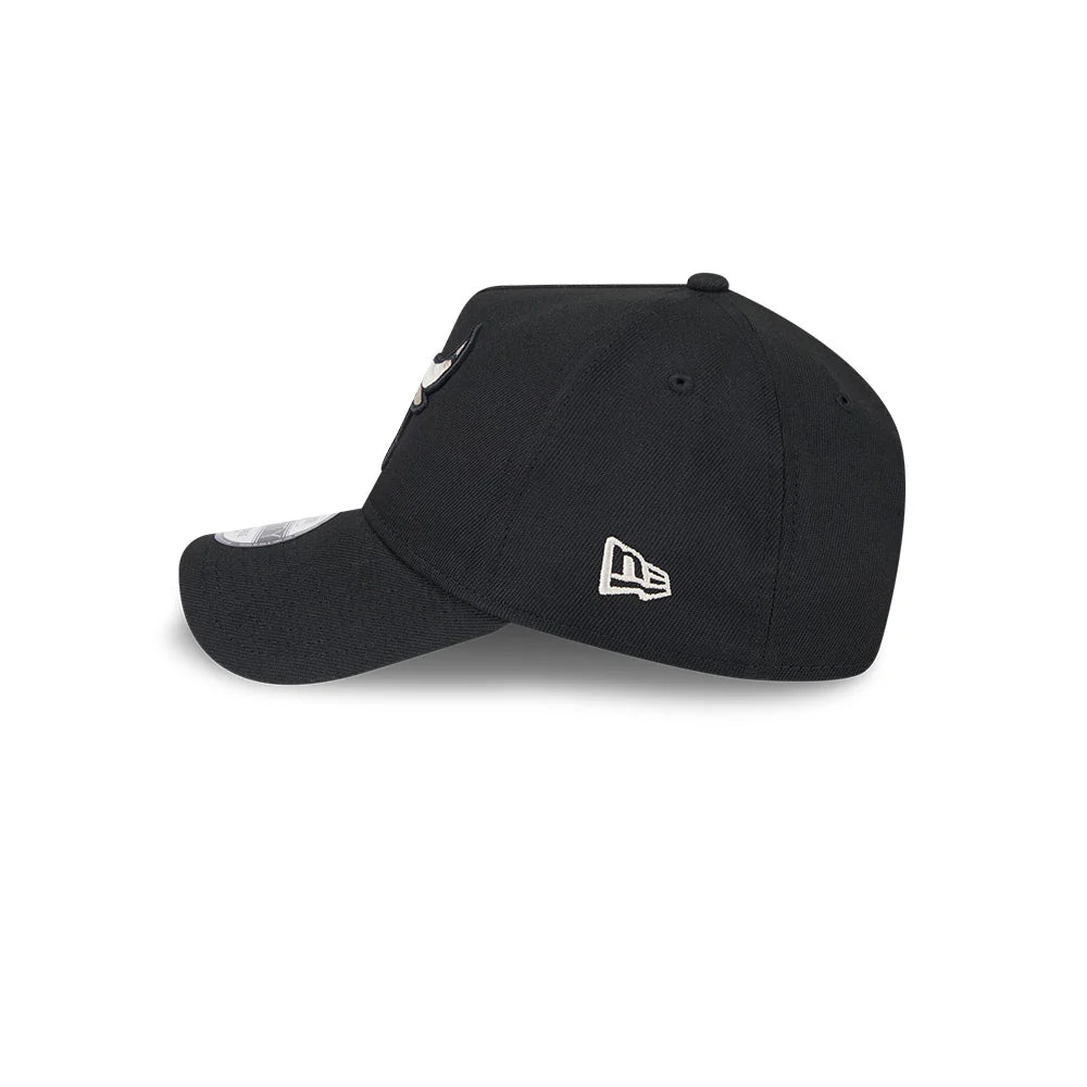 Chicago Bulls Hat - Black Stone Repreve 9Forty A-Frame NBA Snapback Cap - New Era